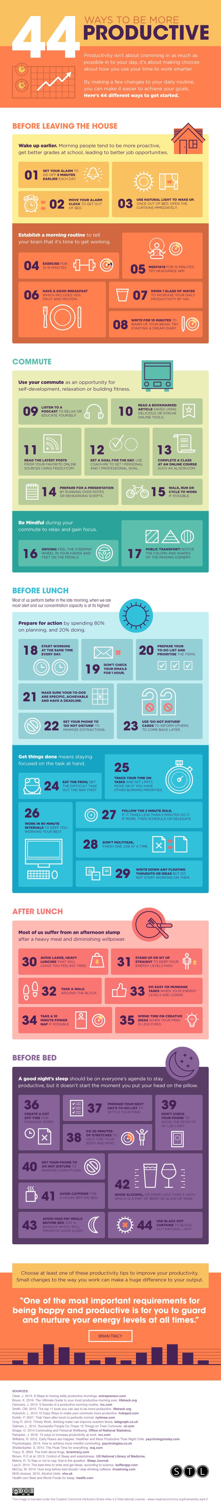 44 productivity tips