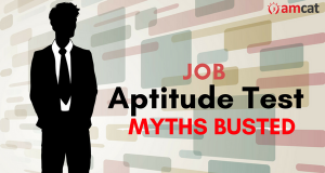 Myths commonly believed around job oriented tests. (Design image courtesy Canva)