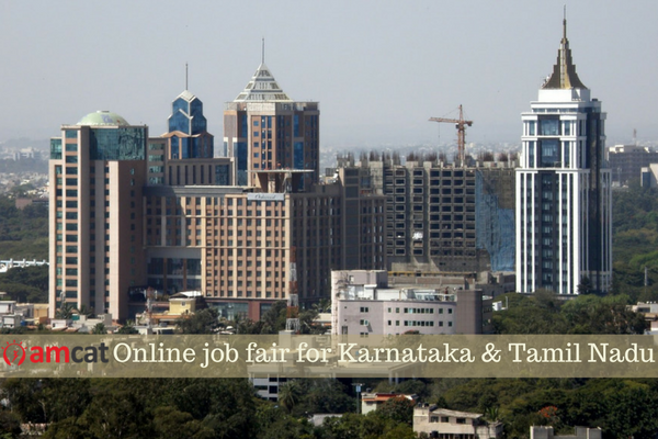 AMCAT online job fair in Karnataka and Tamil Nadu