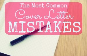Cover letter mistakes