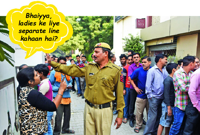 Off-the-road stories from those queuing for cash. (Courtesy: BCCL)