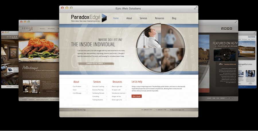 A company website often gives a good insight into what an organisation aims for. (Image courtesy: EpicWebaz)
