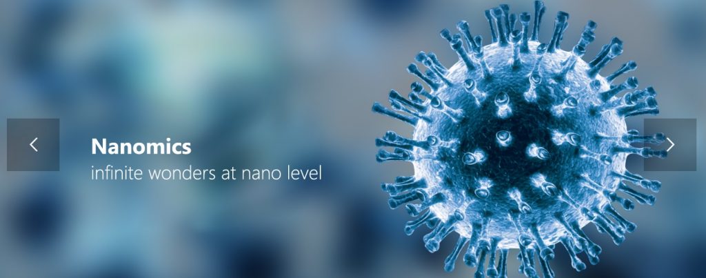 Nanomics - defining the new in nanotechnogy. (Courtesy: Official website)