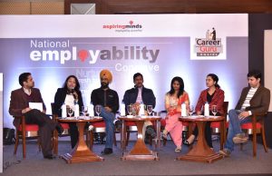 Panellists for the National Employability Conclave organised in New Delhi.