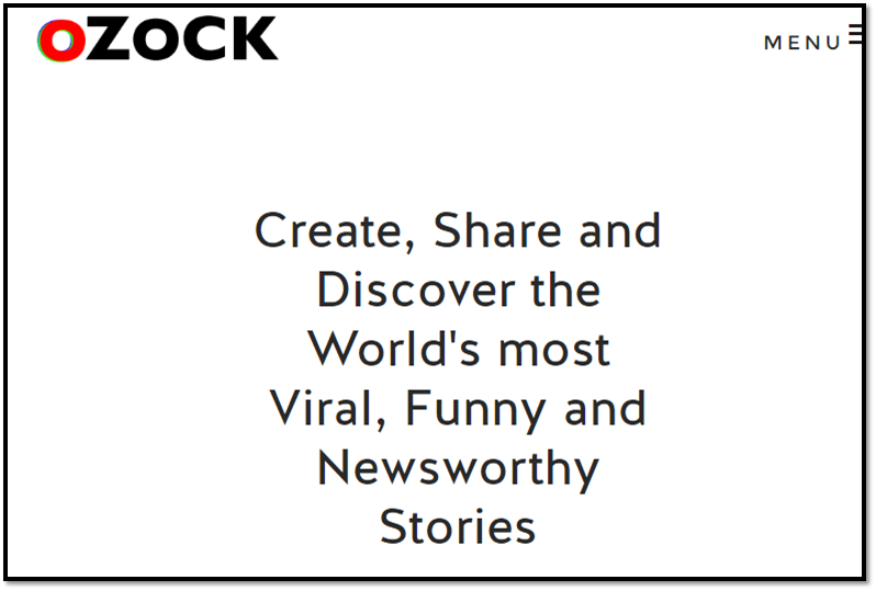 Digital media company Ozock works on social-worthy content curation.