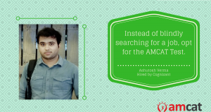 Our AMCAT success story for the day weighs on the merits of giving the AMCAT test.