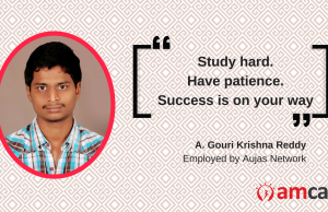 Gouri Krishna Reddy talks about how he found a job with the AMCAT test.