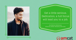 How this 2017 graduate became a business analyst in his fresher job.