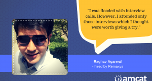 Raghav Agarwal is a success story. He landed his dream job through the AMCAT Test.