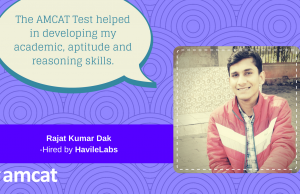 Find out how Rajat Kumar connected the dot between himself and a software developer job with the AMCAT Test.