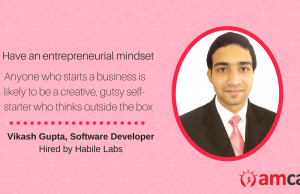 An entrepreneurial mindset can take you places, shares AMCAT Test achiever.