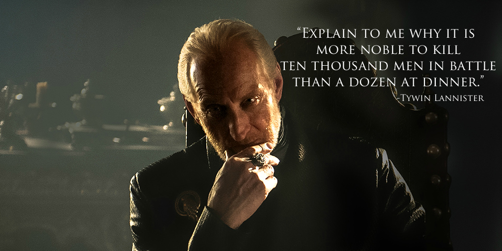 Simple, really? (Image: Tywin Lannister fansite)