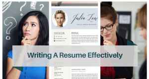 The differences between ways of getting help in writing a resume effectively.