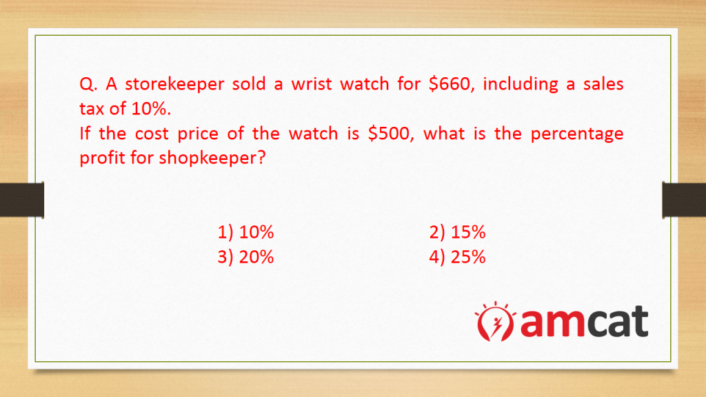 An example of calculating percentages.