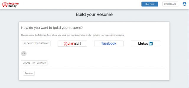 The next step in the ResumeBuddy program.
