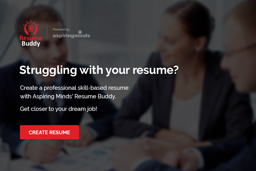The first step in using Resume Buddy as a resume builder tool.