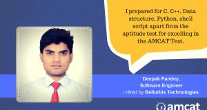 Deepak Pandey explains how AMCAT helped him bridge his aspiration to be a software developer.