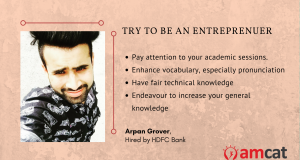 How Arpan Grover ended up with an HDFC job.