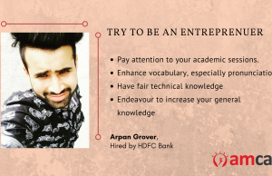 How Arpan Grover ended up with an HDFC job.
