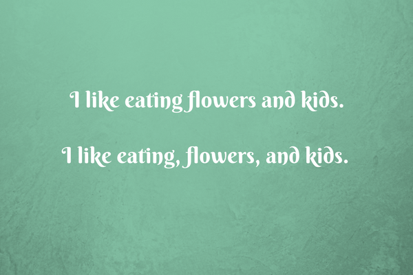 I like eating, flowers, and kids.
