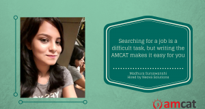 How Madhura used the AMCAT to improve her job search chances.