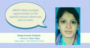 How AMCAT helped Deepa achieved a customer support job.