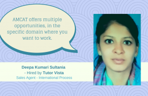 How AMCAT helped Deepa achieved a customer support job.