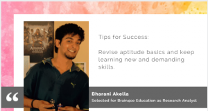 Bharani Akella shares his job search success tips.