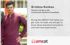 The AMCAT Test is easy to clear once you're good with your basics, shares this achiever.
