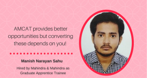 Manish Narayan Sahu on how he got a Mahindra & Mahindra job