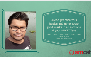 Aman Kumar gives us his AMCAT Testimonial.