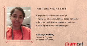 Soujanya reviews the AMCAT Test to get her dream job.