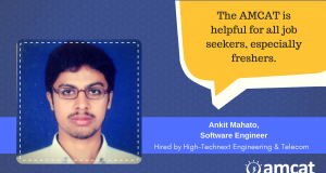 Ankit Mahato explains his job search journey with the AMCAT Test.