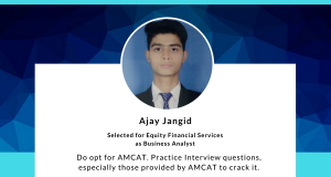 Ajay Jangid shares his AMCAT Success Story.