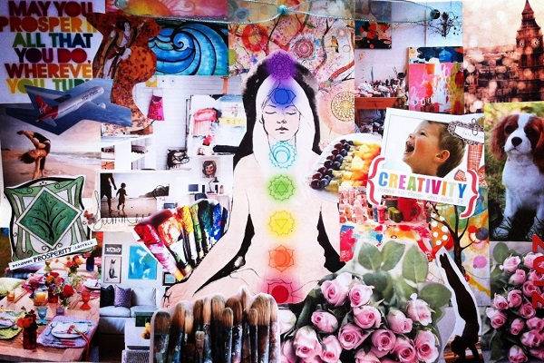 Make your own Vision Board to keep your goals in your field of vision.