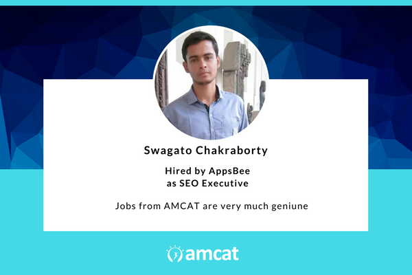 Swagato, in this AMCAT Testimonial, explains how the test helps even those without an engineering background.