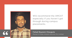 Fahad shares why you should take the AMCAT in this AMCAT Testimonial.
