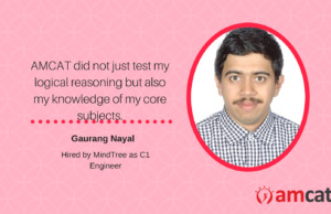 Another AMCAT achiever to make us proud and narrate his success story.