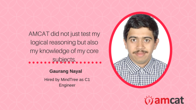 Another AMCAT achiever to make us proud and narrate his success story.