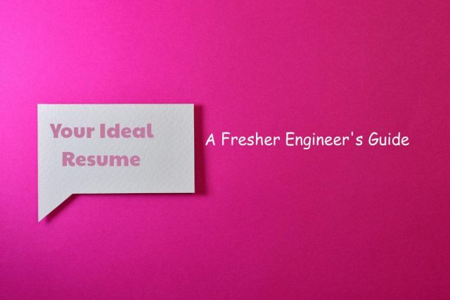 resume for engineering freshers