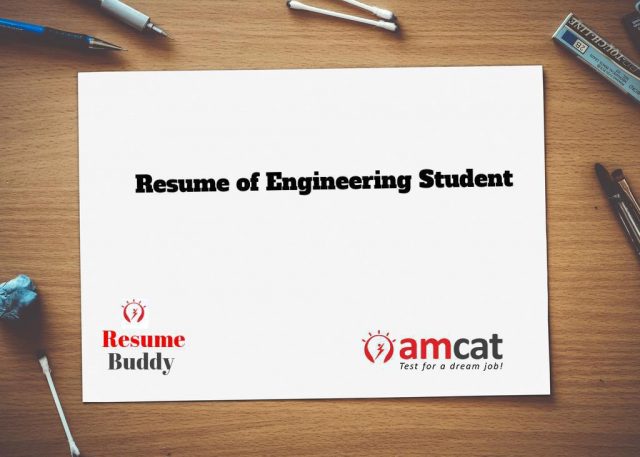 resume of engineering student