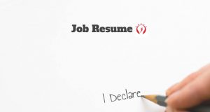 resume declaration