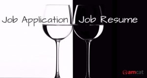 differences between a job application and resume