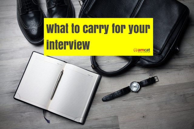 things to carry to your job interview