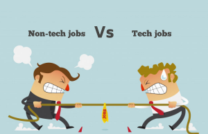 Non-tech jobs Vs tech jobs - who will win?