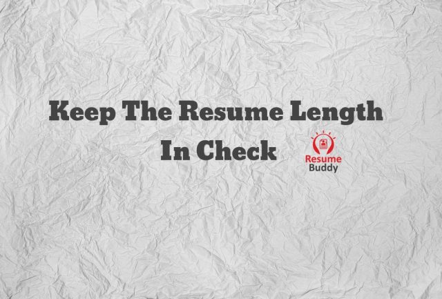 resume format tips