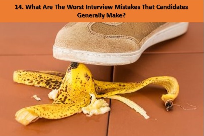 job interview mistakes