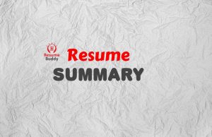 resume summary examples