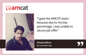 AMCAT exam testimonial