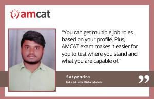 AMCAT exam testimonial